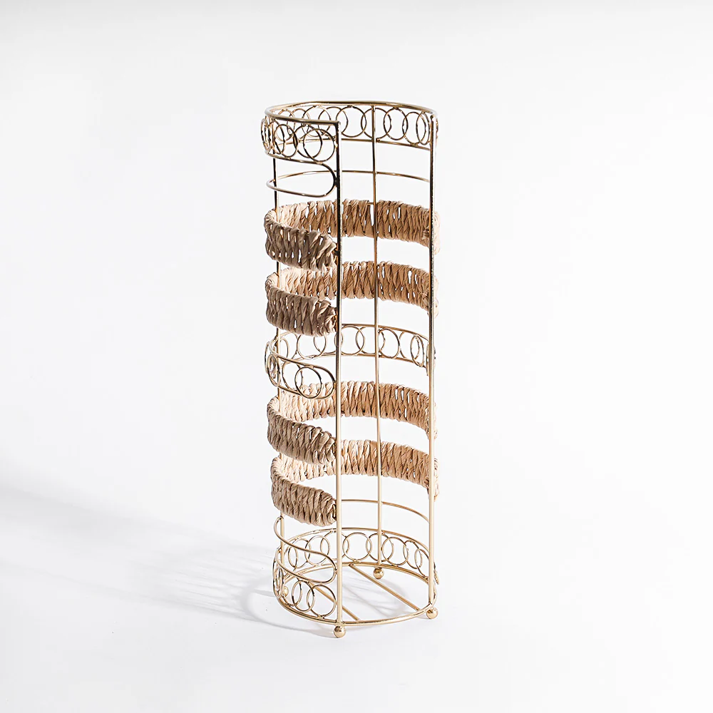 Lisle Toilet Roll Holder - Natural Gold - Image 3