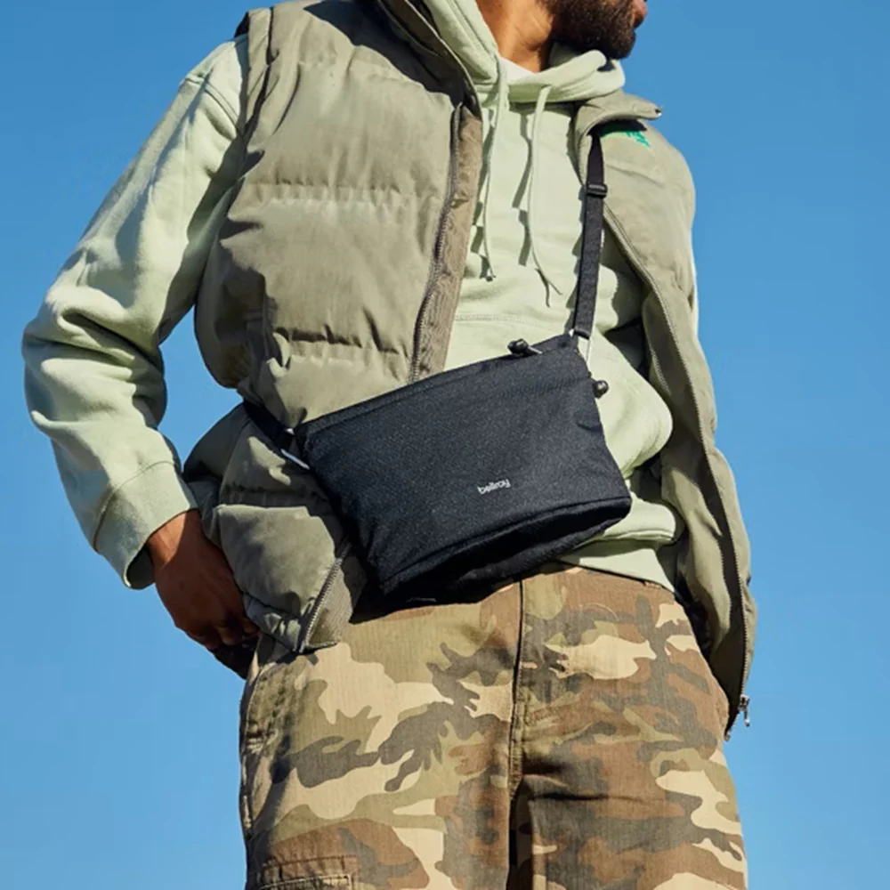 Lite Sacoche Crossbody Bag - Black - Image 11