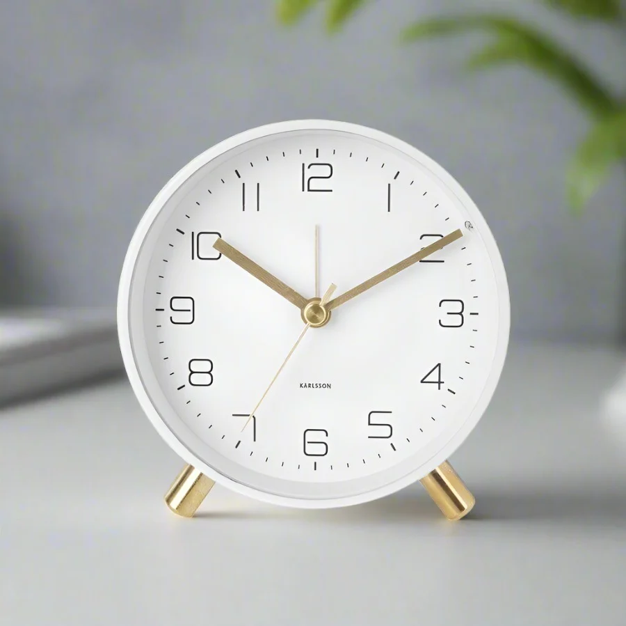 Lofty Alarm Clock - White