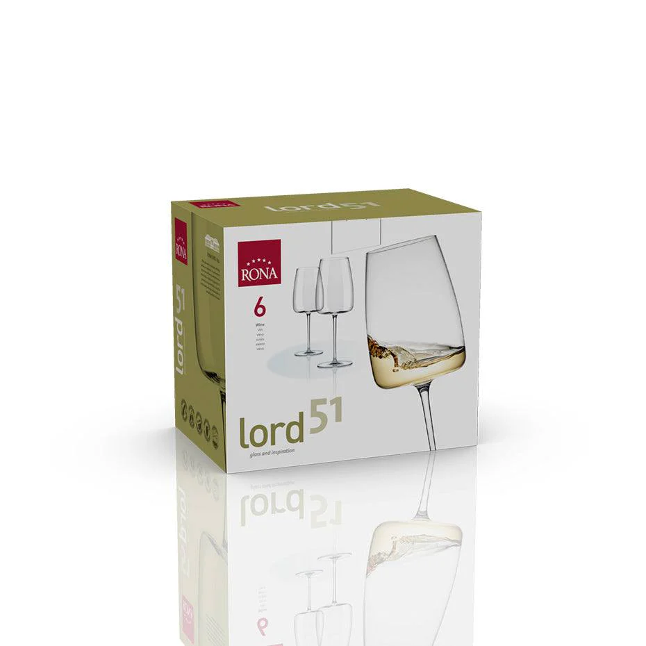 Lord White Wine Glasses 510ml, Set of 6 - Image 3