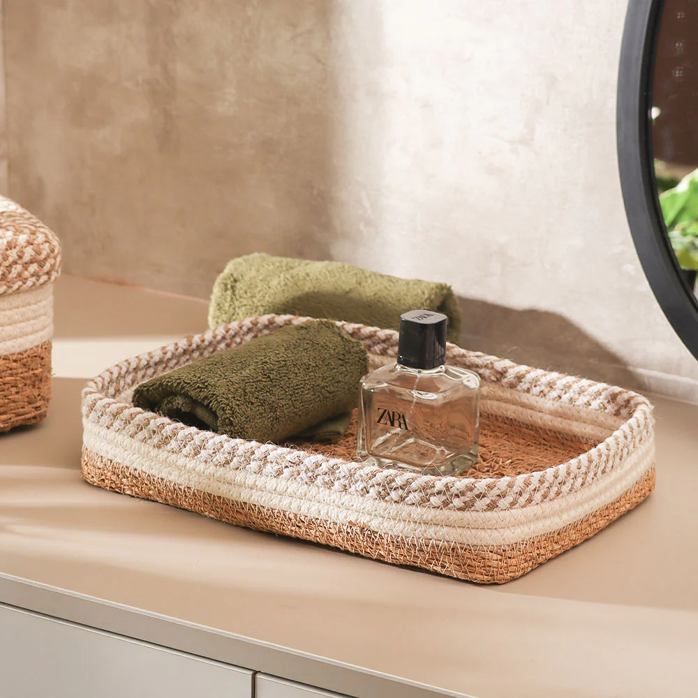Lore Storage Baskets, Set of 2 - Natural Cream - Image 3