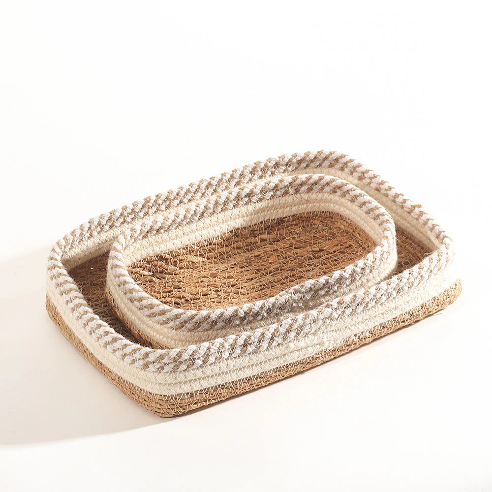 Lore Storage Baskets, Set of 2 - Natural Cream - Image 6