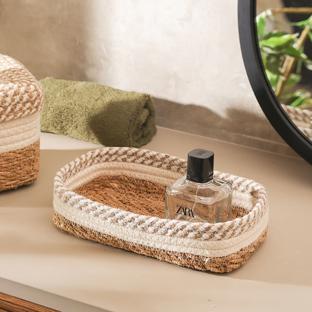 Lore Storage Baskets, Set of 2 - Natural Cream - Image 7