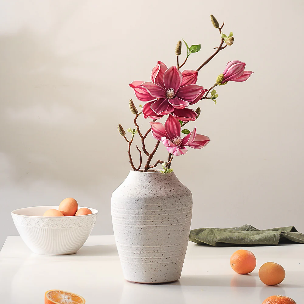Lotus Magnolia Faux Stem - Purple - Image 3