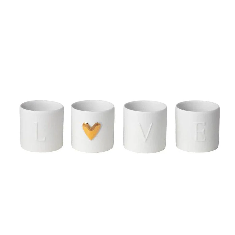Love Tealight Holders, Set of 4 - Image 3