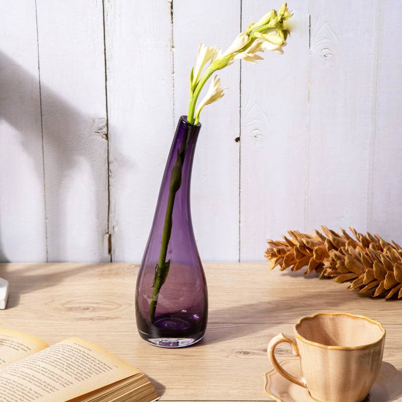 Luminosa Glass Vase Medium - Violet - Image 7