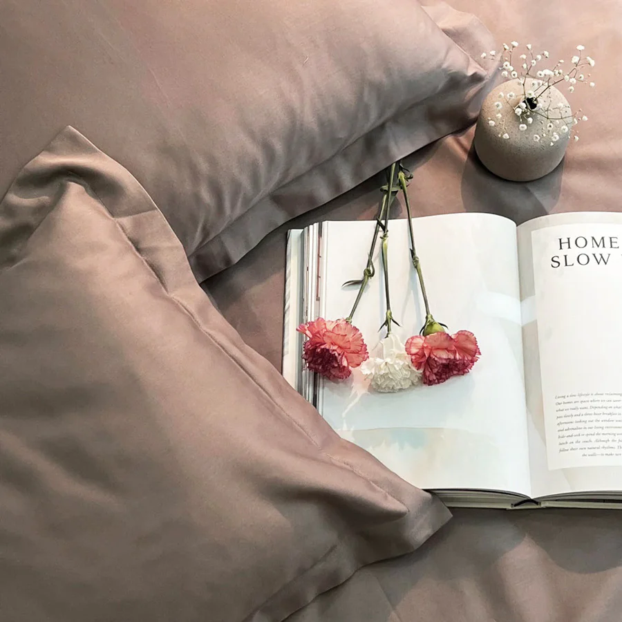 Luxe Cotton Duvet Cover Set - Taupe - Image 2