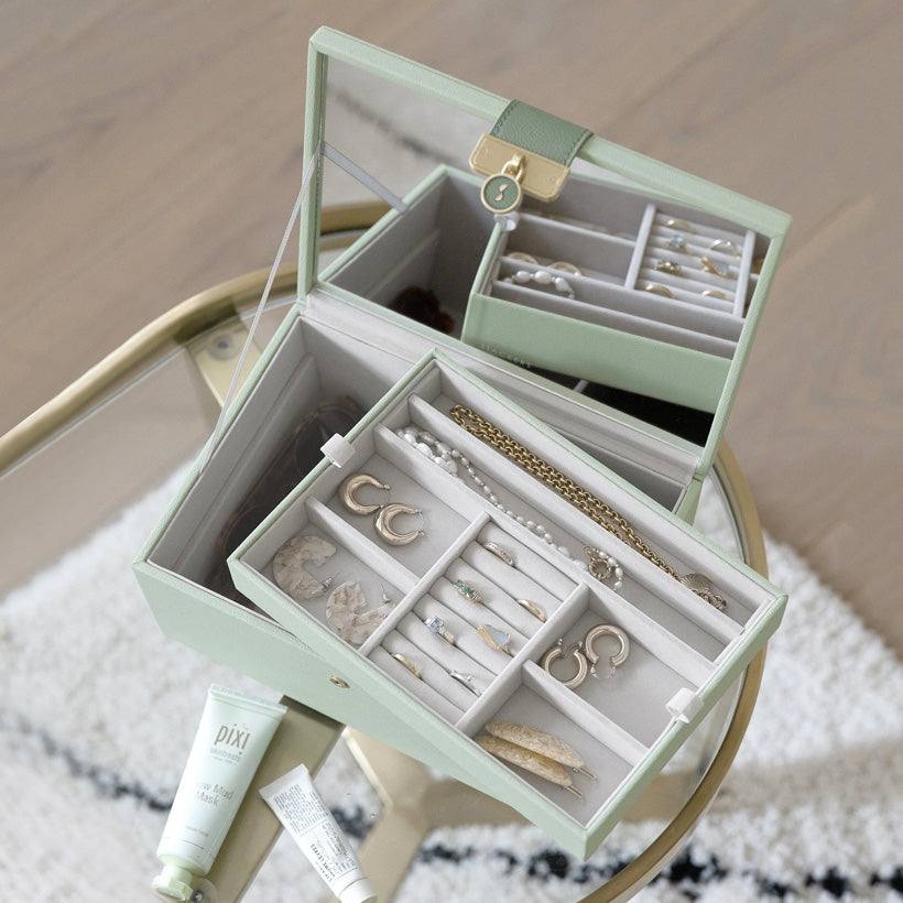 Luxury Classic Jewellery Box - Sage