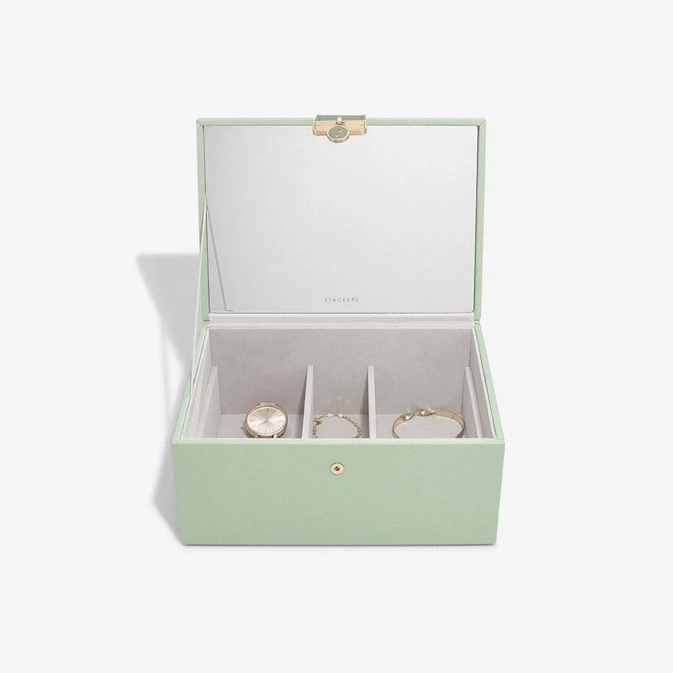 Luxury Classic Jewellery Box - Sage - Image 4