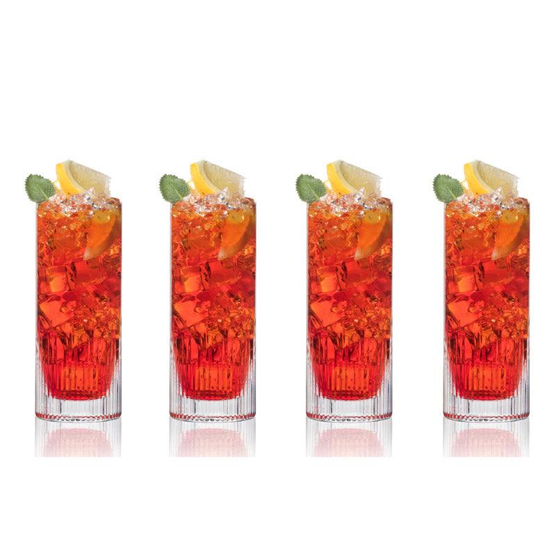 Luxury Collection Diamond Highball Glasses 370ml, Set of 4 - Image 3