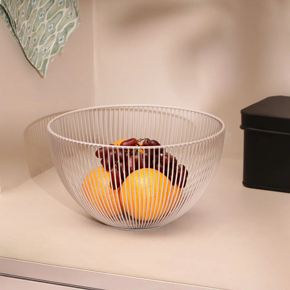 Lyne Fruit Basket Large - Taupe - Image 4