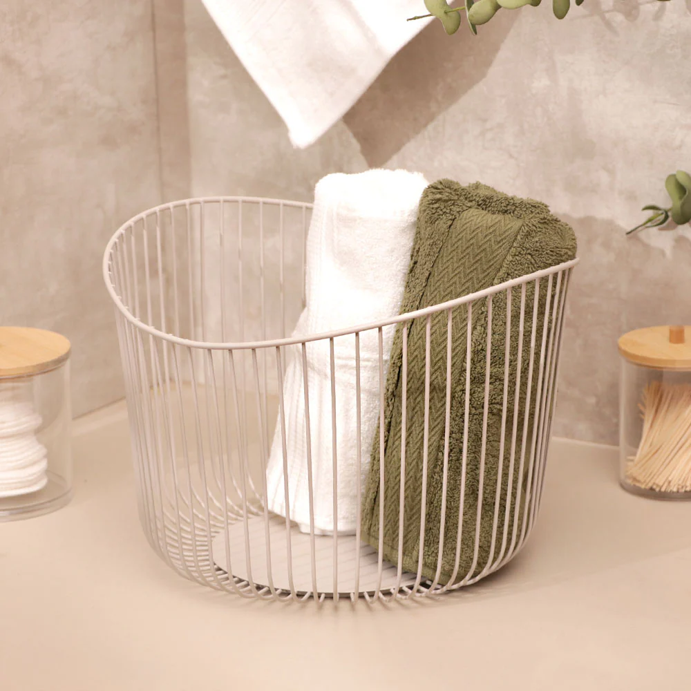 Lyne Storage Basket Medium - Taupe - Image 2
