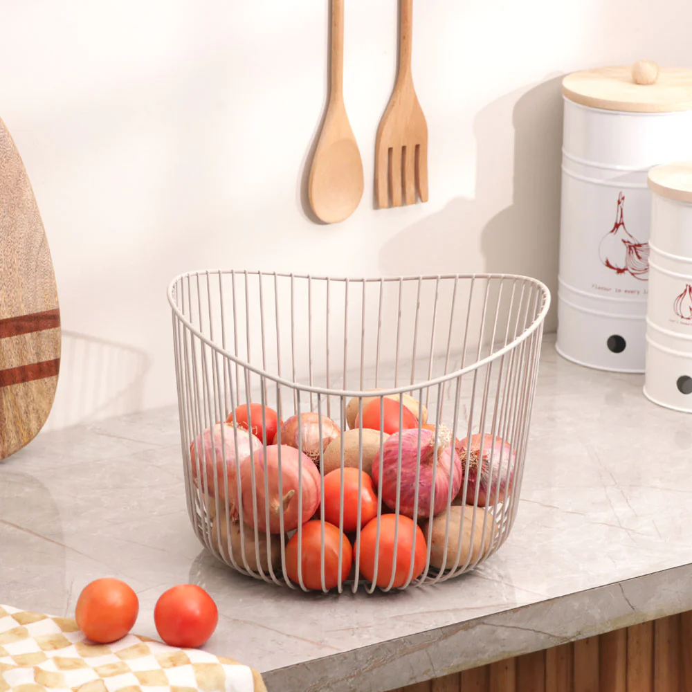 Lyne Storage Basket Medium - Taupe - Image 4