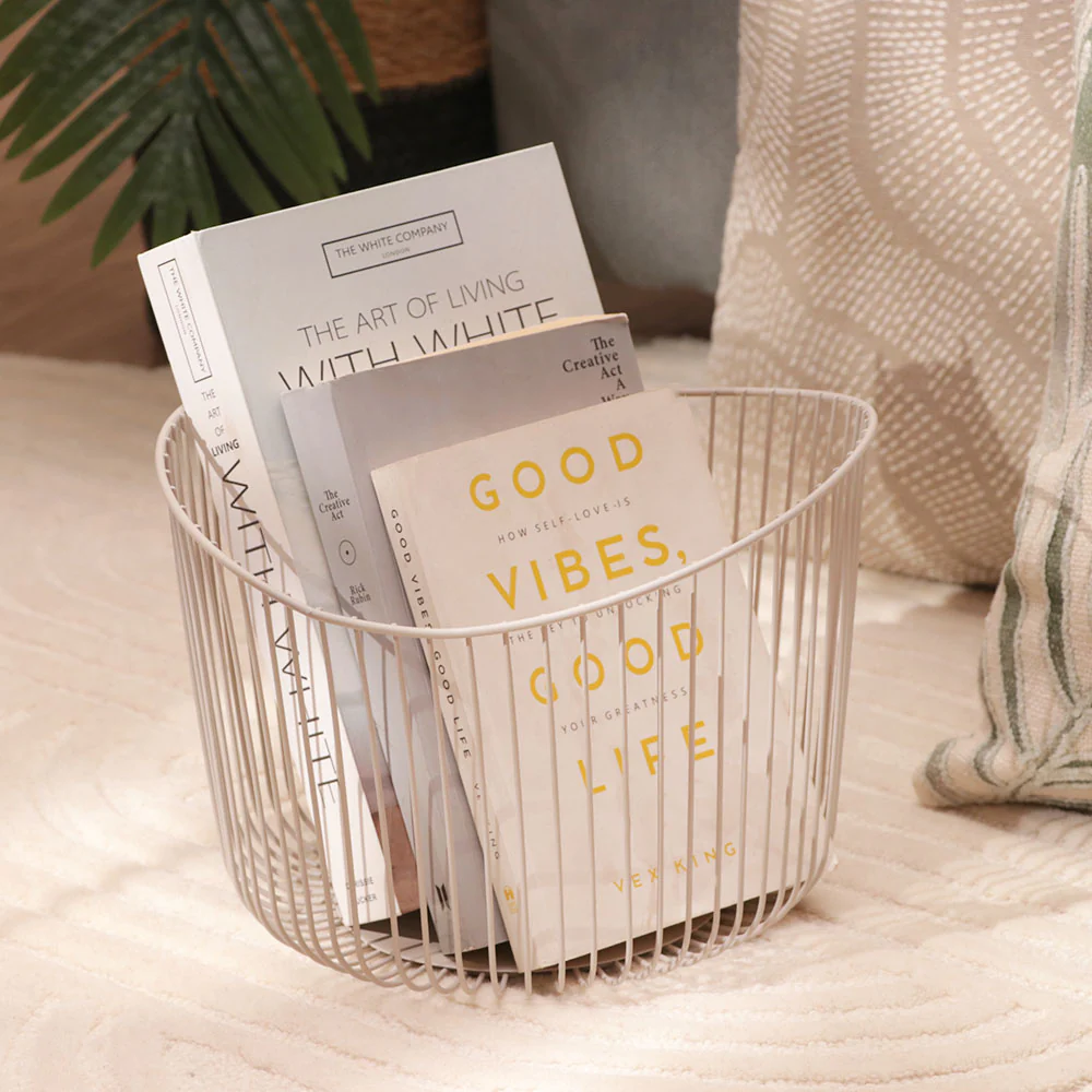 Lyne Storage Basket Medium - Taupe - Image 6