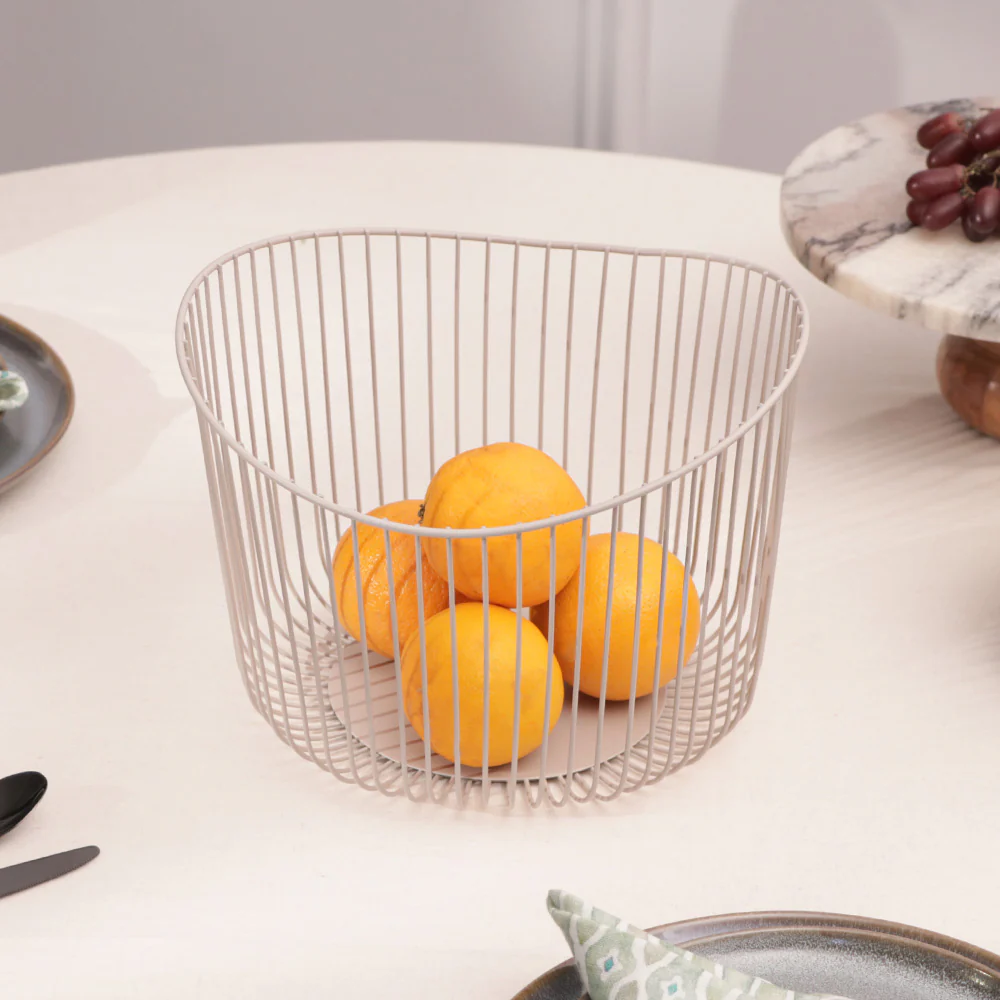 Lyne Storage Basket Medium - Taupe - Image 7