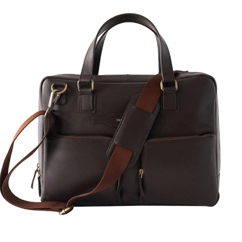 Lyon Messenger Laptop Bag - Dark Tan - Image 2
