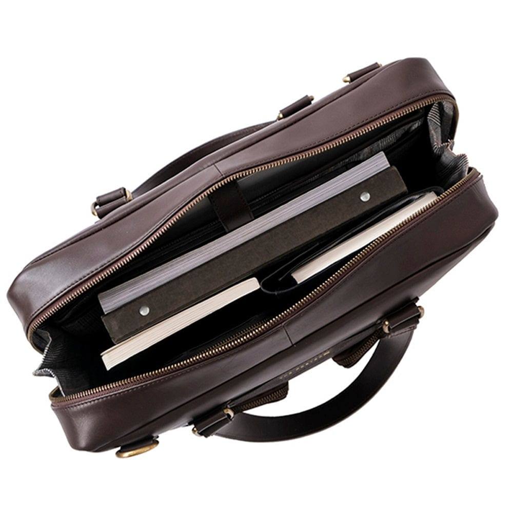 Lyon Messenger Laptop Bag - Dark Tan - Image 4