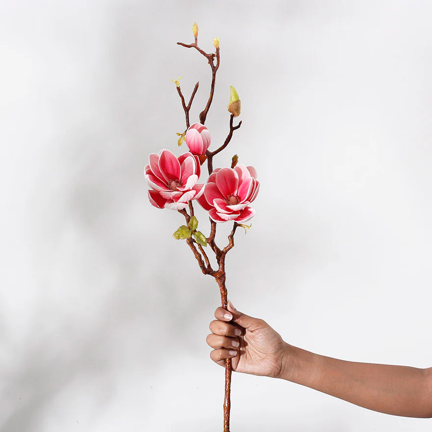 Magnolia Faux Stem - Dark Pink - Image 7