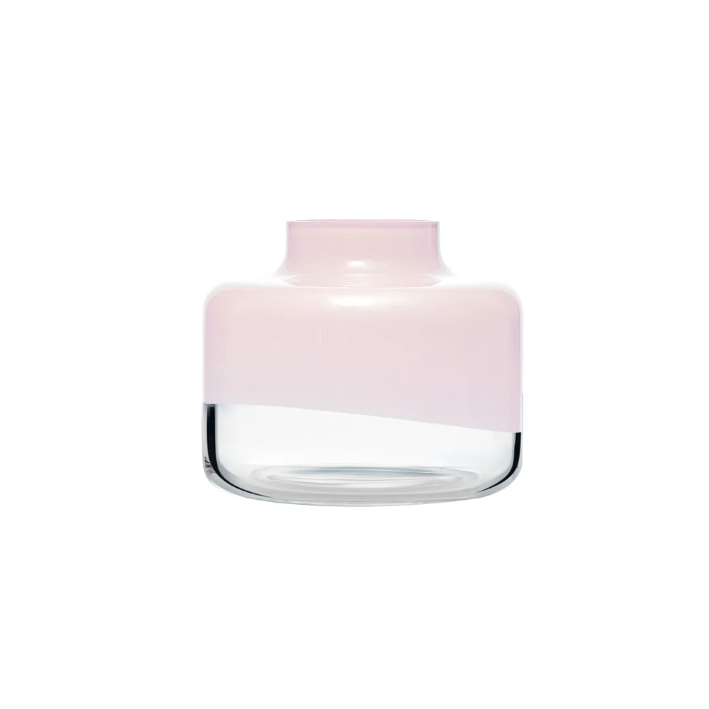 Magnolia Medium Glass Vase - Opal Pink - Image 3
