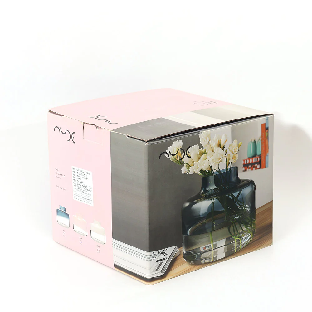 Magnolia Medium Glass Vase - Opal Pink - Image 6