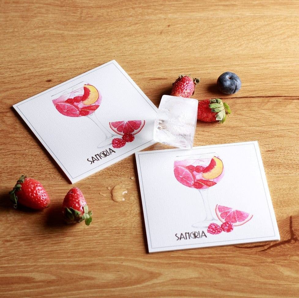 Maison Lorrain Coasters, Set of 4 - Sangria - Image 3