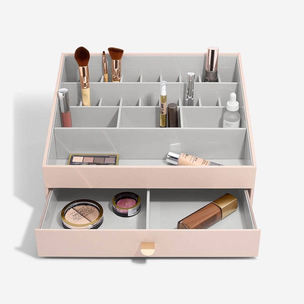Makeup Organiser with Drawer Large - Blush Pink - Image 3