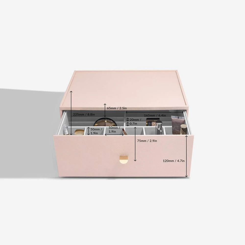 Makeup Organizer Deep Drawer Large - Blush Pink - Image 4