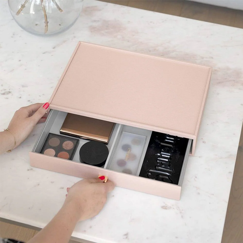 Makeup Organiser Drawer Large - Blush Pink