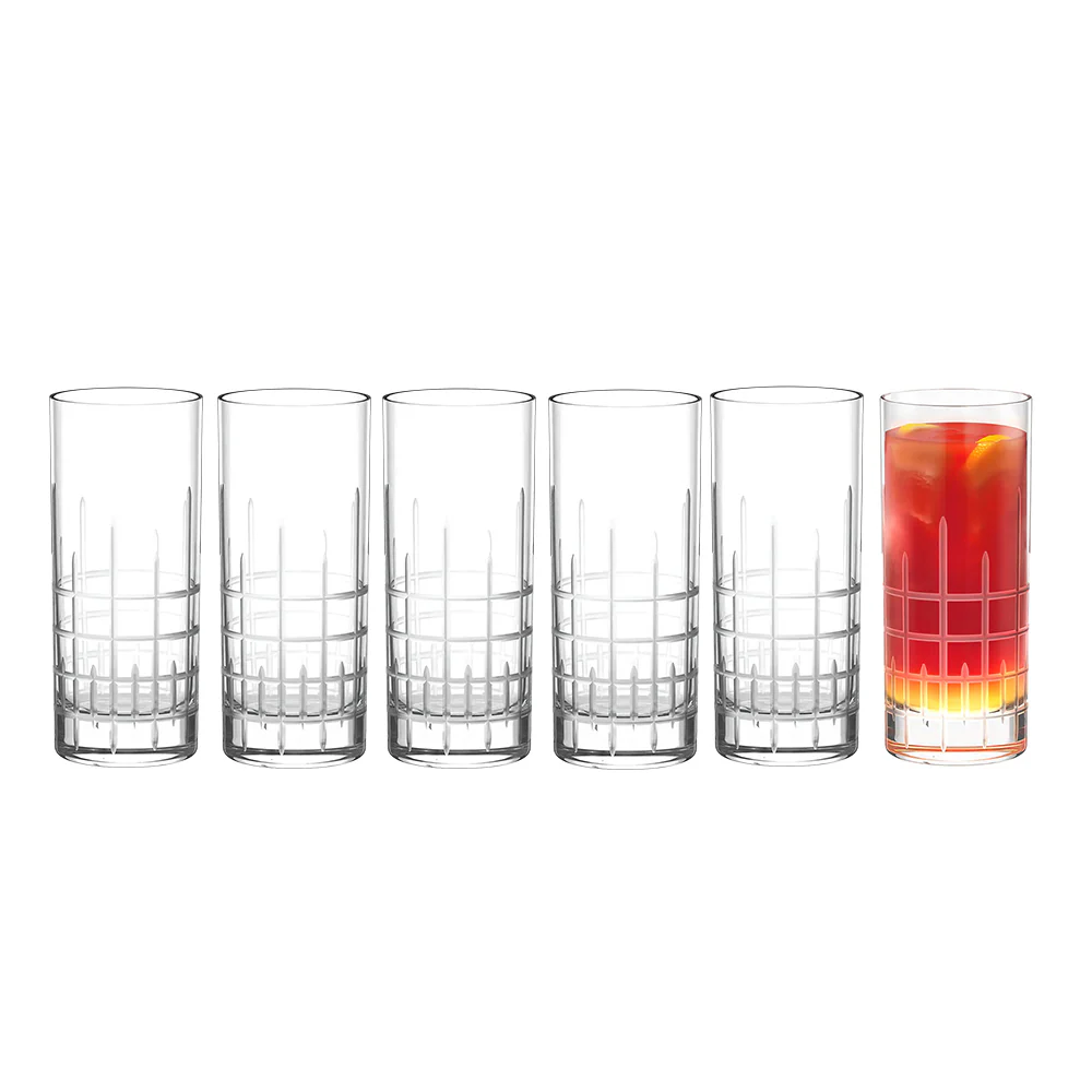 Manhattan Long Drink Glasses 380ml, Set of 6 - Image 4