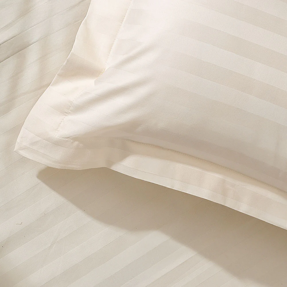 Manor King Size Cotton Bedsheet Set - Cream - Image 5