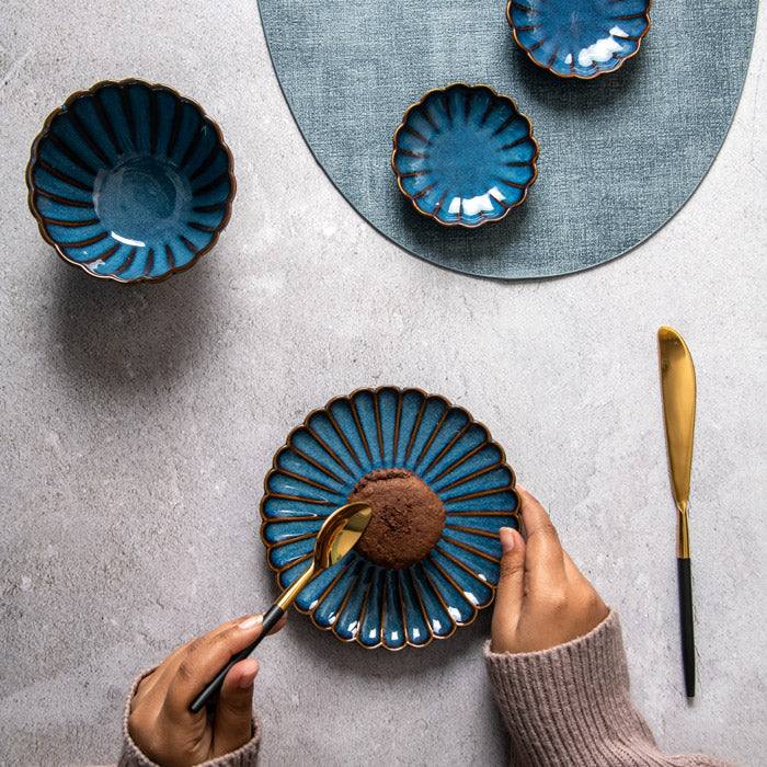 Mara Dessert Plate - Deep Blue - Image 2