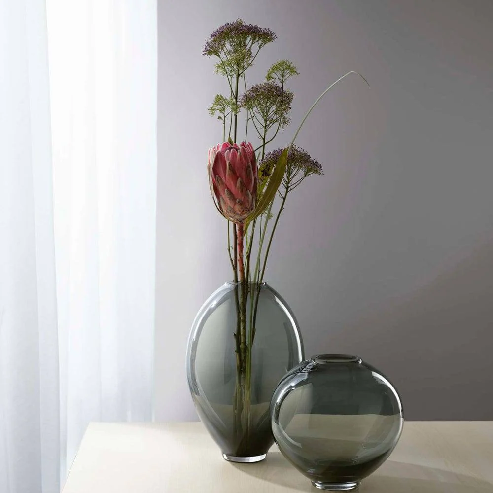 Mara Glass Vase - Grey - Image 2