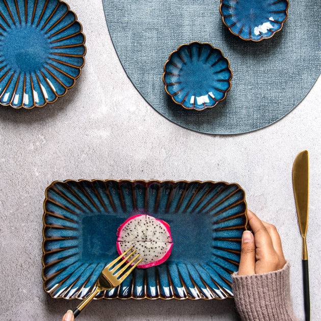 Mara Rectangular Plate - Deep Blue - Image 4