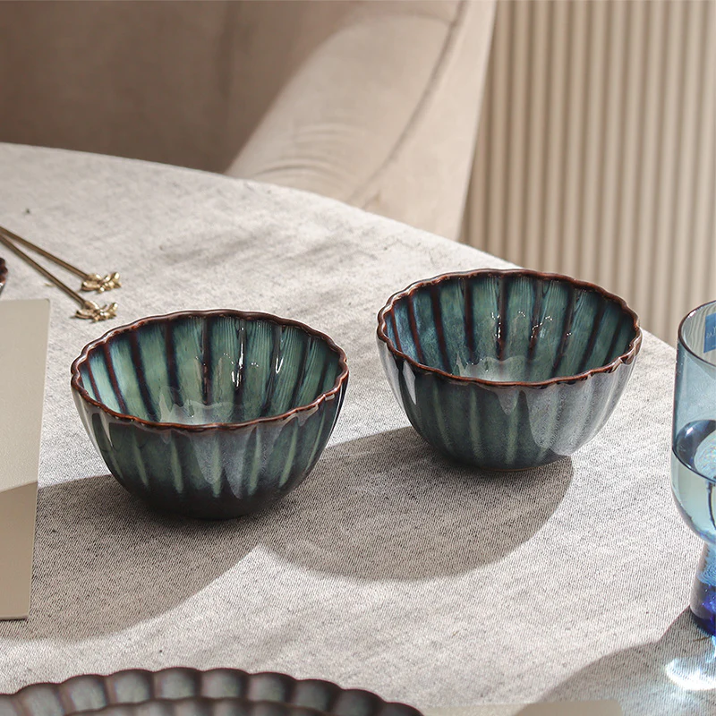 Mara Small Bowls, Set of 2 - Sea Green - Image 4