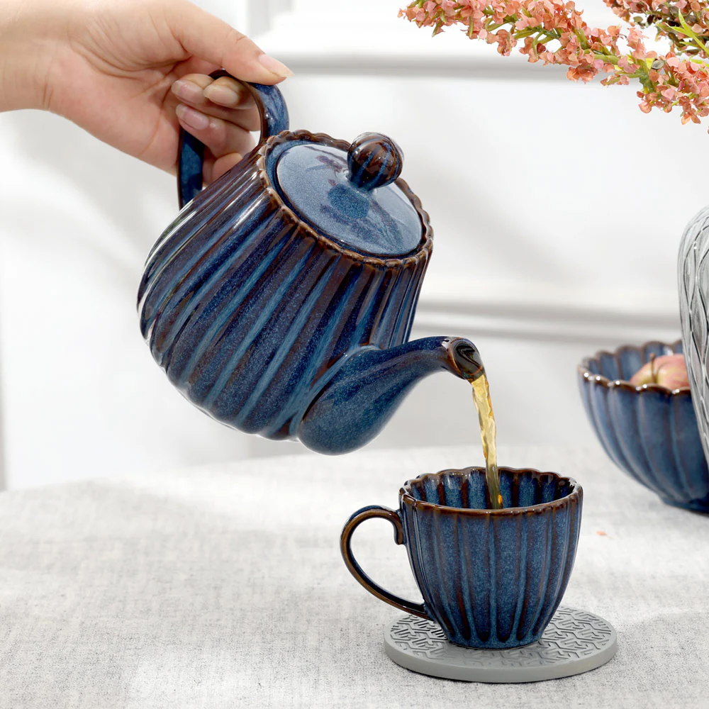 Mara Teapot with Lid 850ml - Deep Blue - Image 2