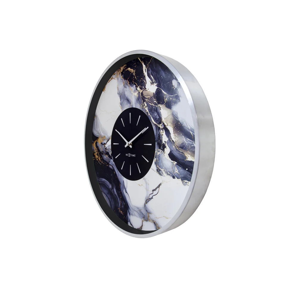 Marble Duo Wall Clock 48cm - Steel - Image 7