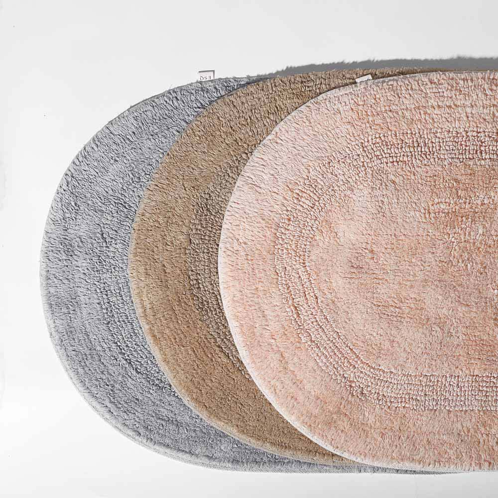 Mari Oval Loop-Tufted Bathmat - Beige - Image 6