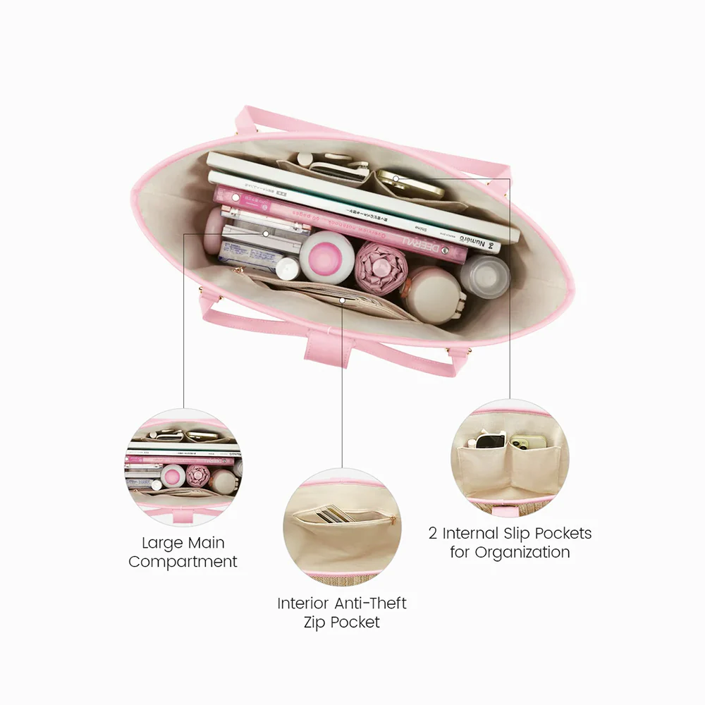 Marina Raffia Tote Bag - Pink - Image 3