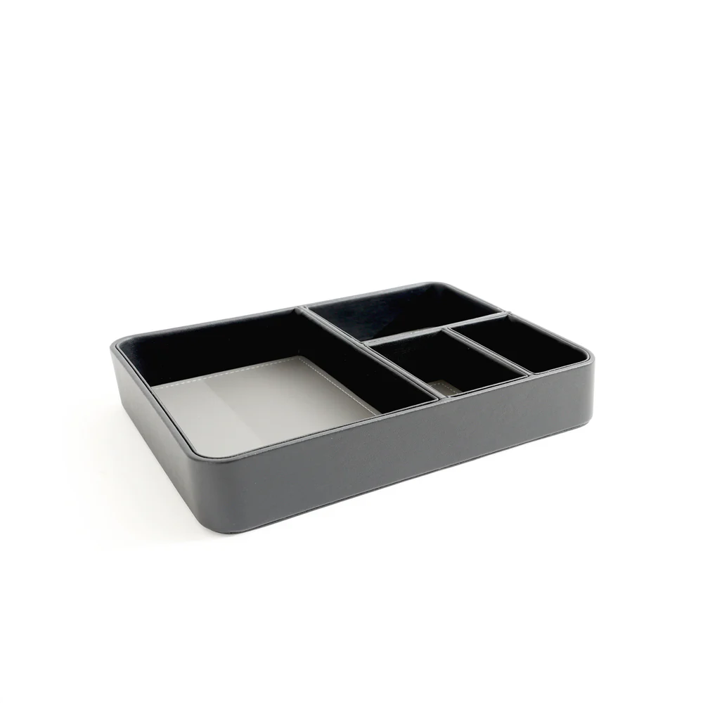 Marqis 4-Compartment Organiser Tray Medium - Black Grey - Image 3