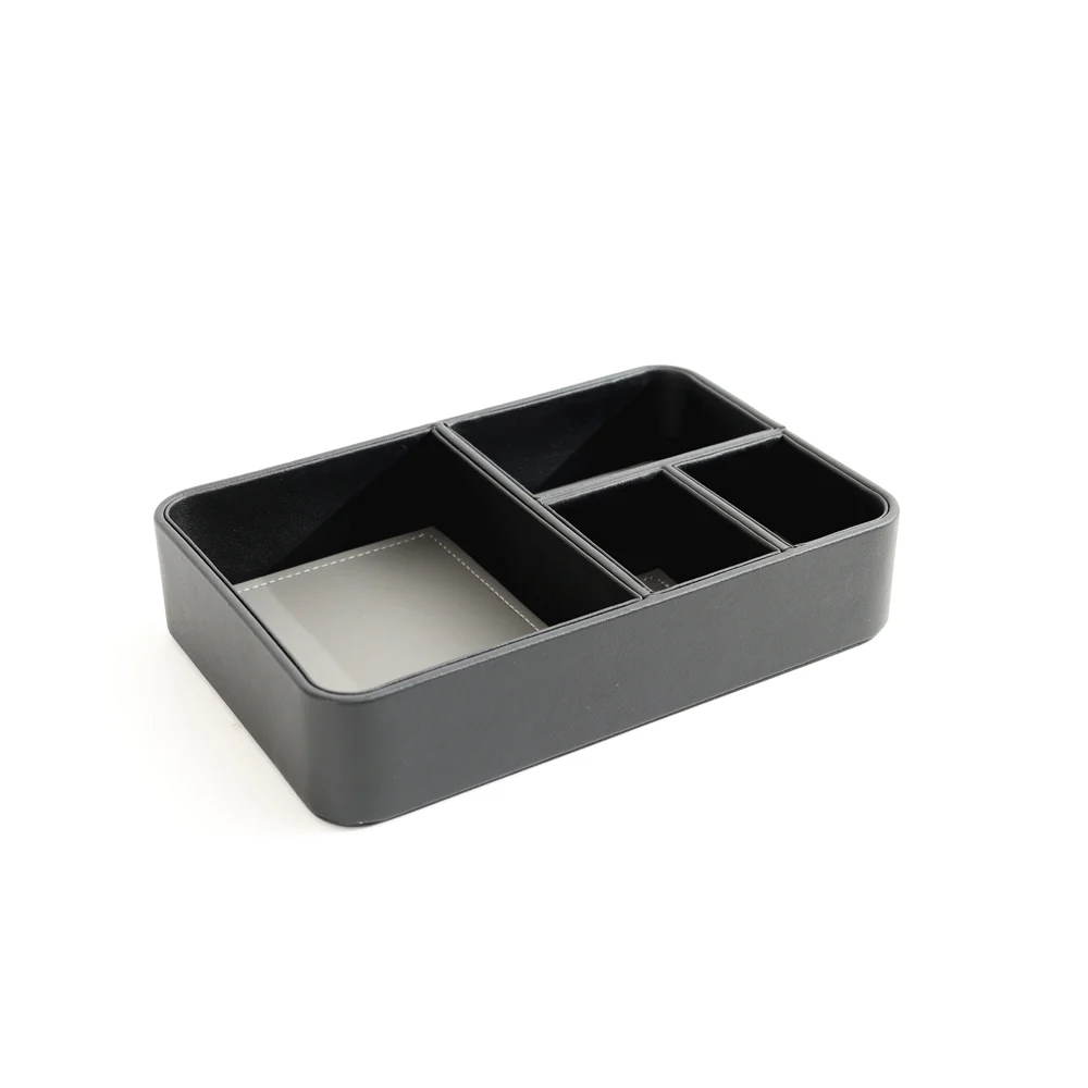 Marqis 4-Compartment Organiser Tray Small - Black Grey - Image 5