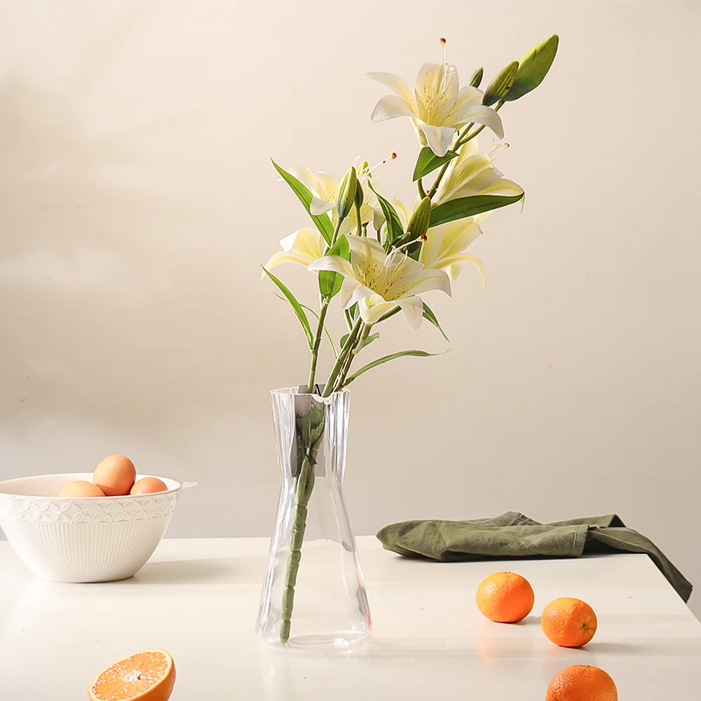 Martagon Lilies Faux Stem - Dappled White - Image 2