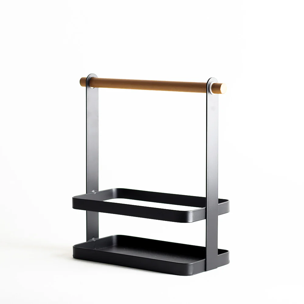 Matrix Spice Rack with Wooden Handle - Black - Image 3
