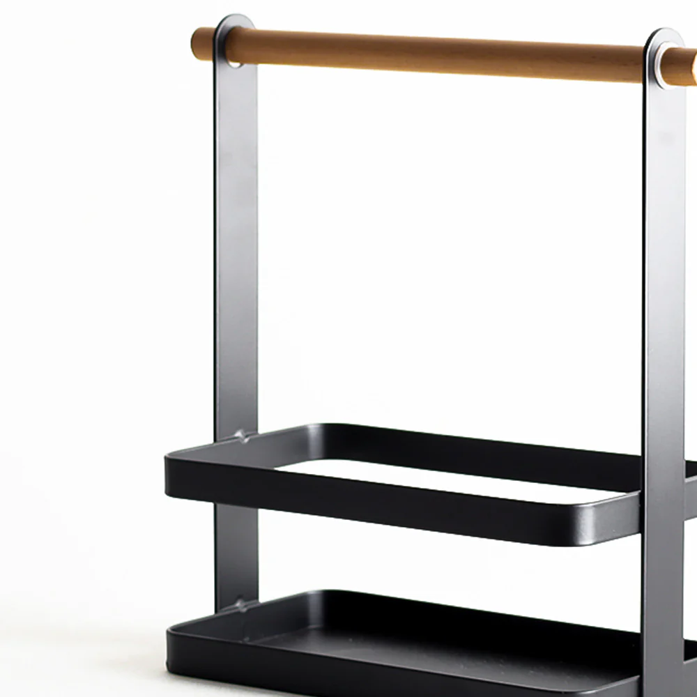 Matrix Spice Rack with Wooden Handle - Black - Image 5