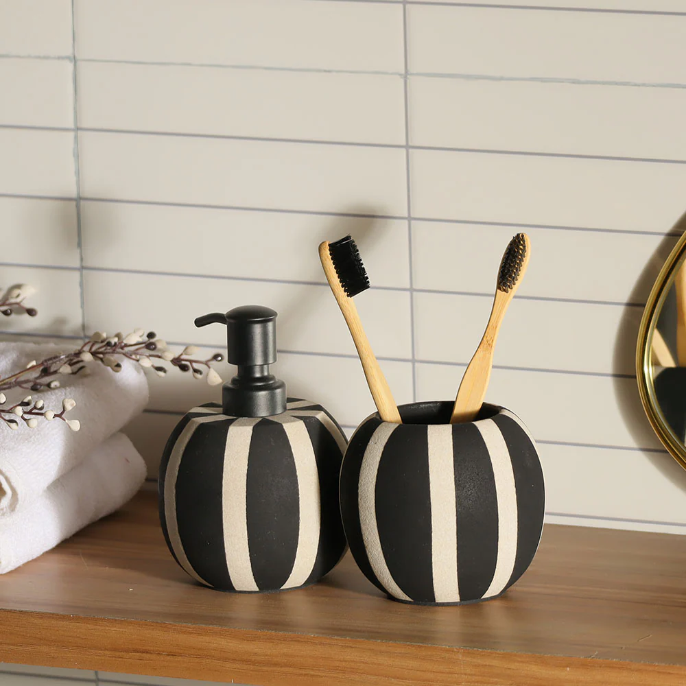 Mavis 2-piece Bathroom Set - Monochrome - Image 5