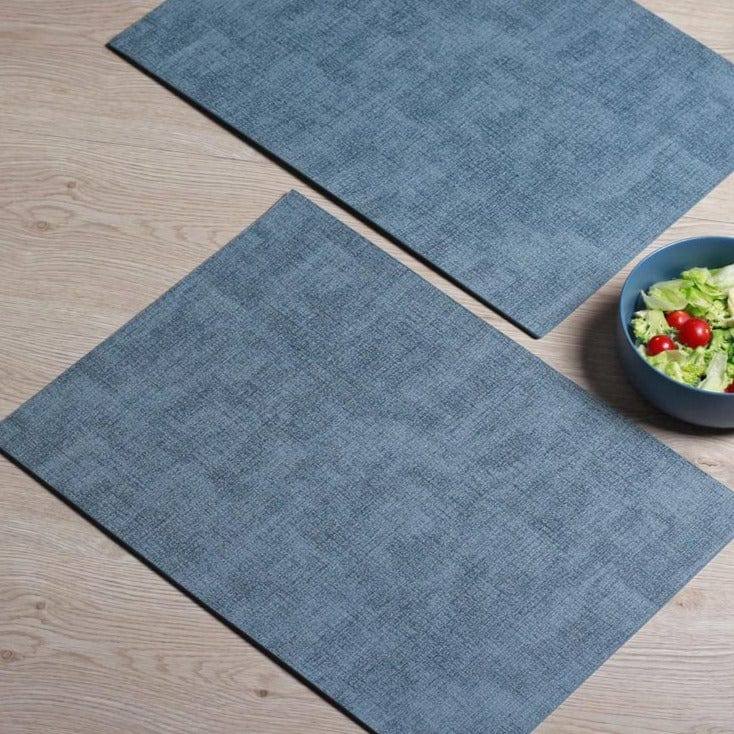 Meli Melo Rectangular Placemats, Set of 2 - Denim Blue - Image 4