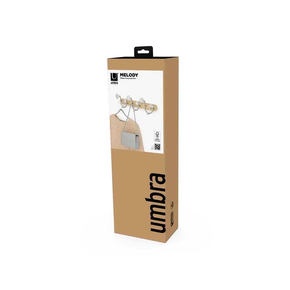 Melody 9 Wall Hook - Nickel - Image 10