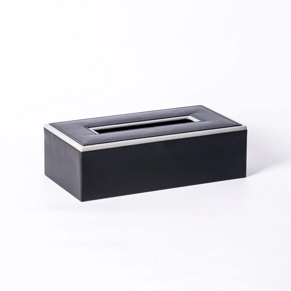 Menlo Tissue Box Holder - Black - Image 3