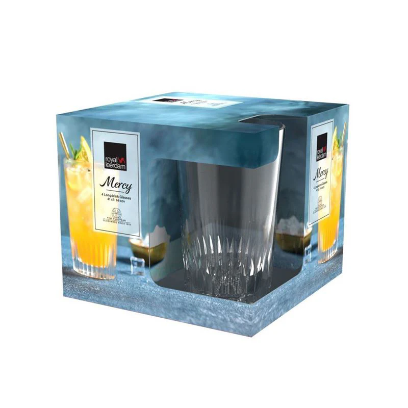 Mercy Long Drink Glasses 410ml, Set of 4 - Image 4