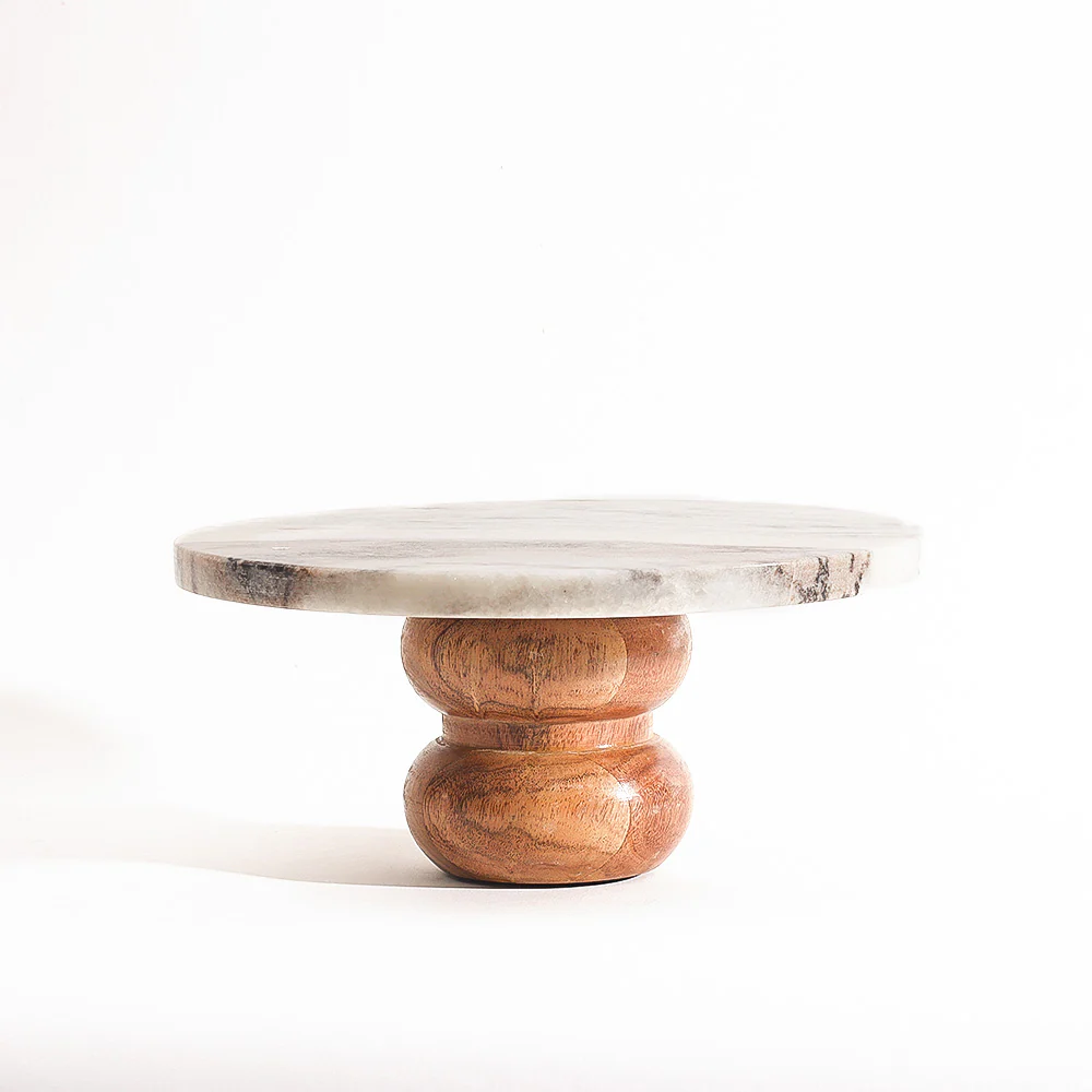 Merle Marble Cake Stand - Monochrome - Image 5