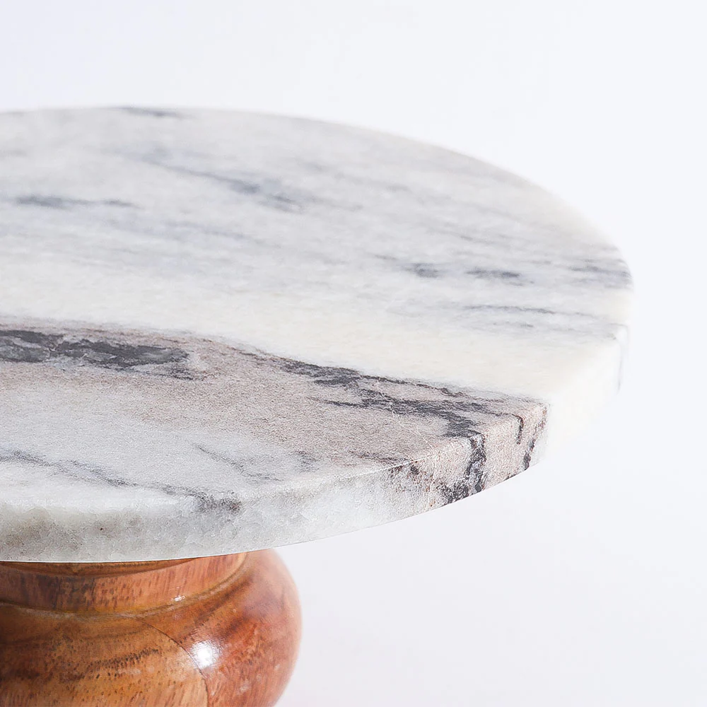 Merle Marble Cake Stand - Monochrome - Image 7